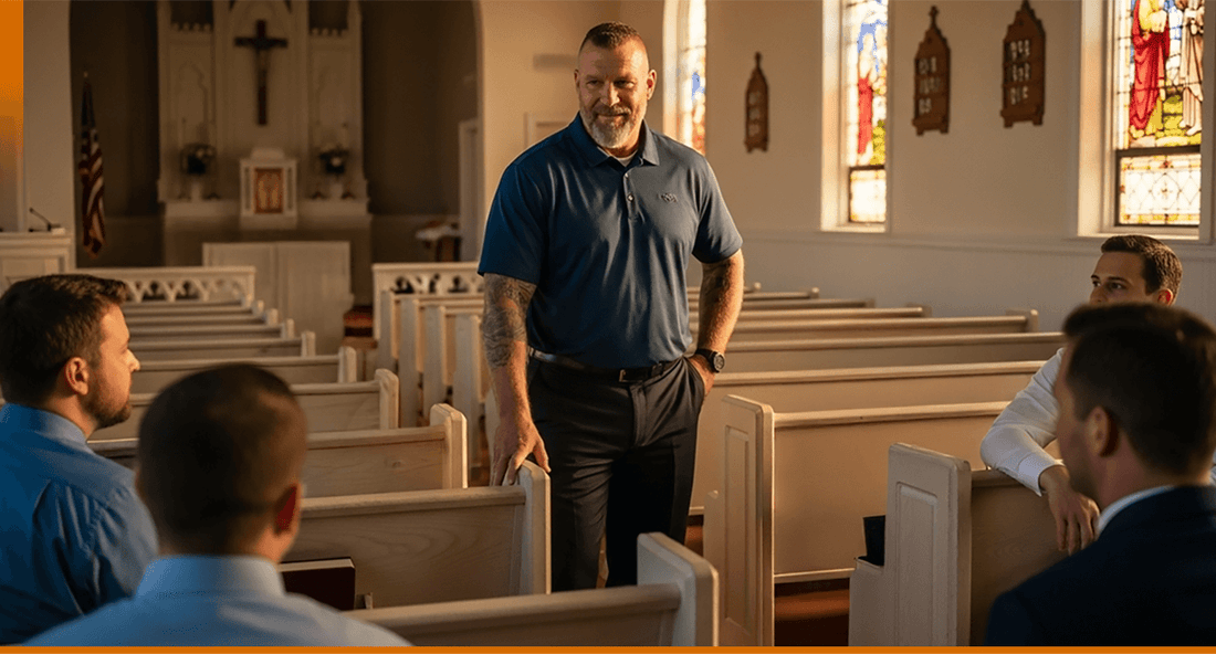 Church Security Team Meeting With Pastor