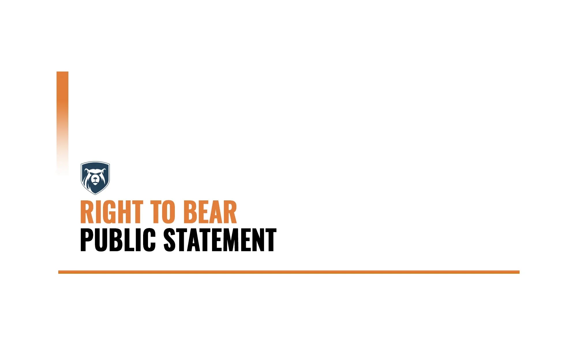 Right To Bear Public Statement