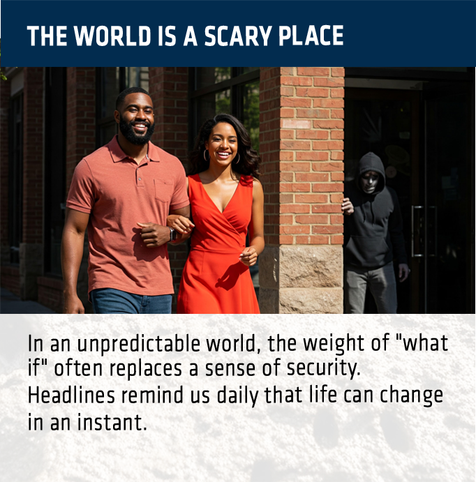 The world is a scary place          In an unpredictable world,_