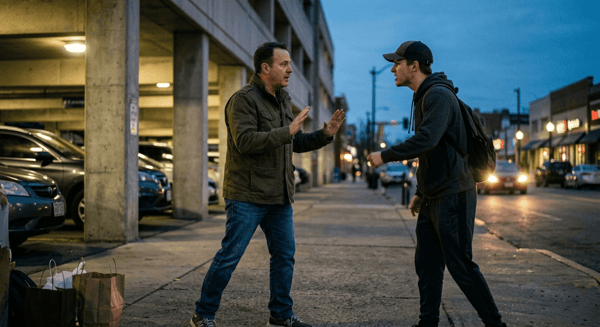 Man avoiding fight - Use of Force Continuum