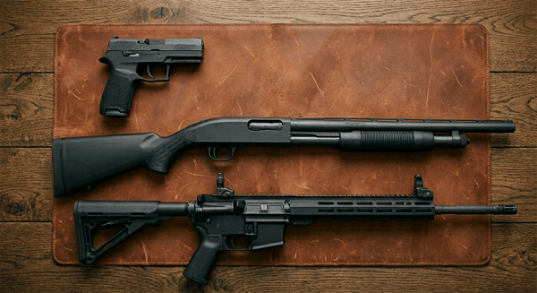Handgun vs shotgun vs rifle