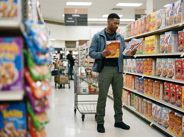 Man open carry in grocery store